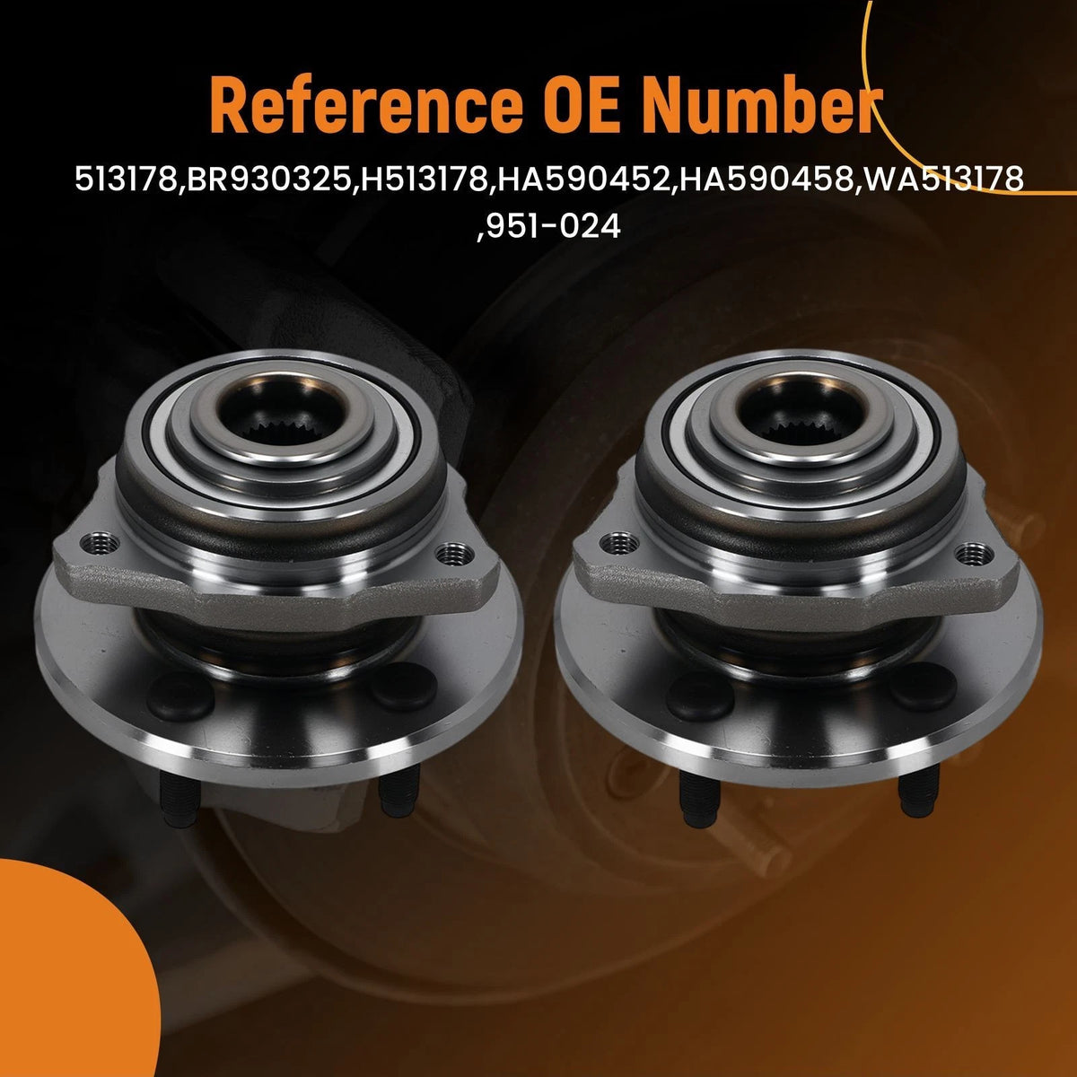 Front Wheel Hub Bearing Assembly for Jeep Liberty (2002–2005) 513178 951-024