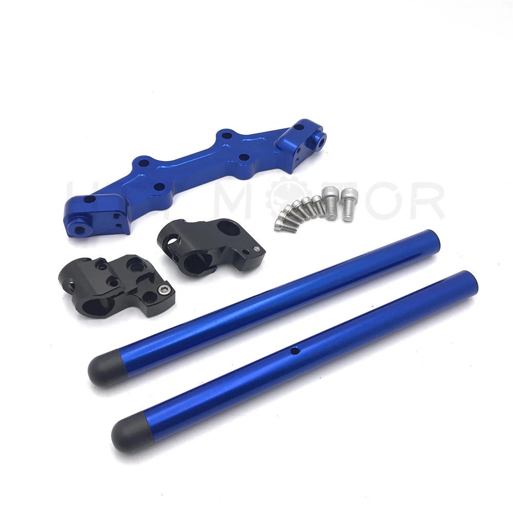 Clip-On Adapter Plate Handlebar Set for Yamaha MT-07 FZ-07 (2014–2017) Black