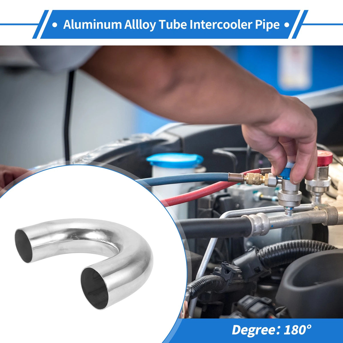 76mm 180 Degree U Bend Aluminum Alloy Tube Pipe for Custom Applications