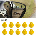 50Pcs Yellow Plastic Rivet Clips for Car Door Trim Panel