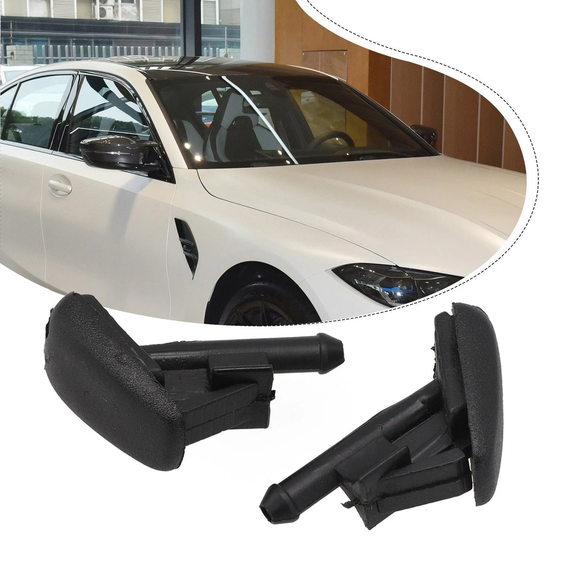 Windshield Washer Nozzle Set for BMW 318i 320i 325i 328i M3 E36 Z3