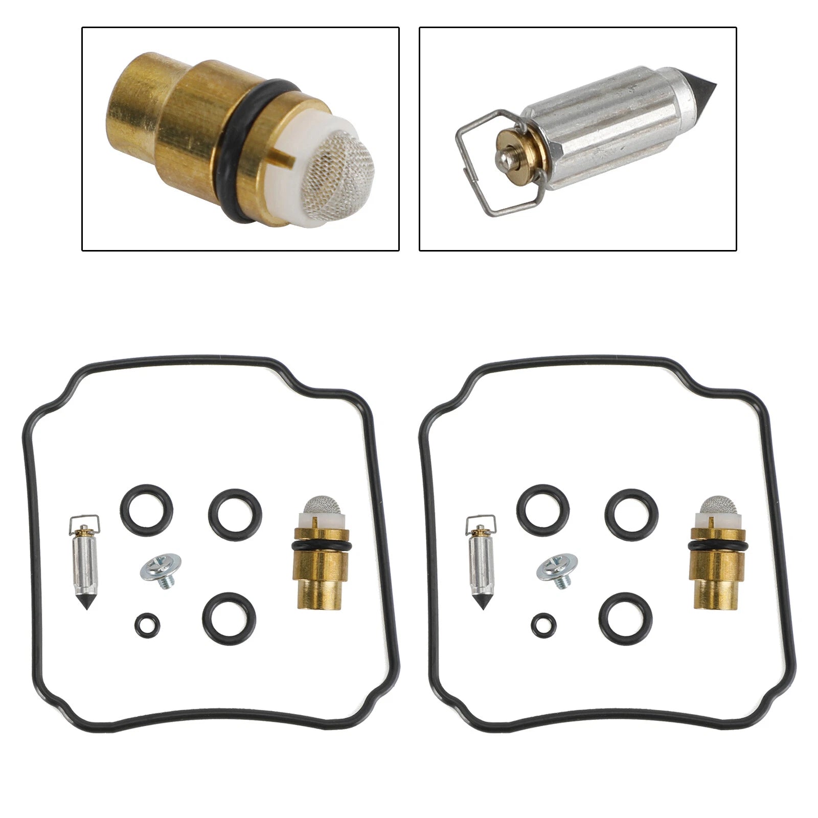 2X Carburetor Rebuild Repair Kit for Yamaha FZR400 (1988–1990) 1WG