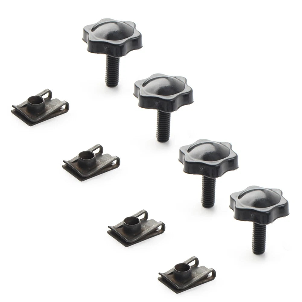 4x Saddlebag Lock Mounting Theft Deterrent Bolt Screw For Harley FLHT FLHTCU BLK