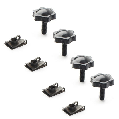 4x Saddlebag Lock Mounting Theft Deterrent Bolt Screw For Harley FLHT FLHTCU BLK