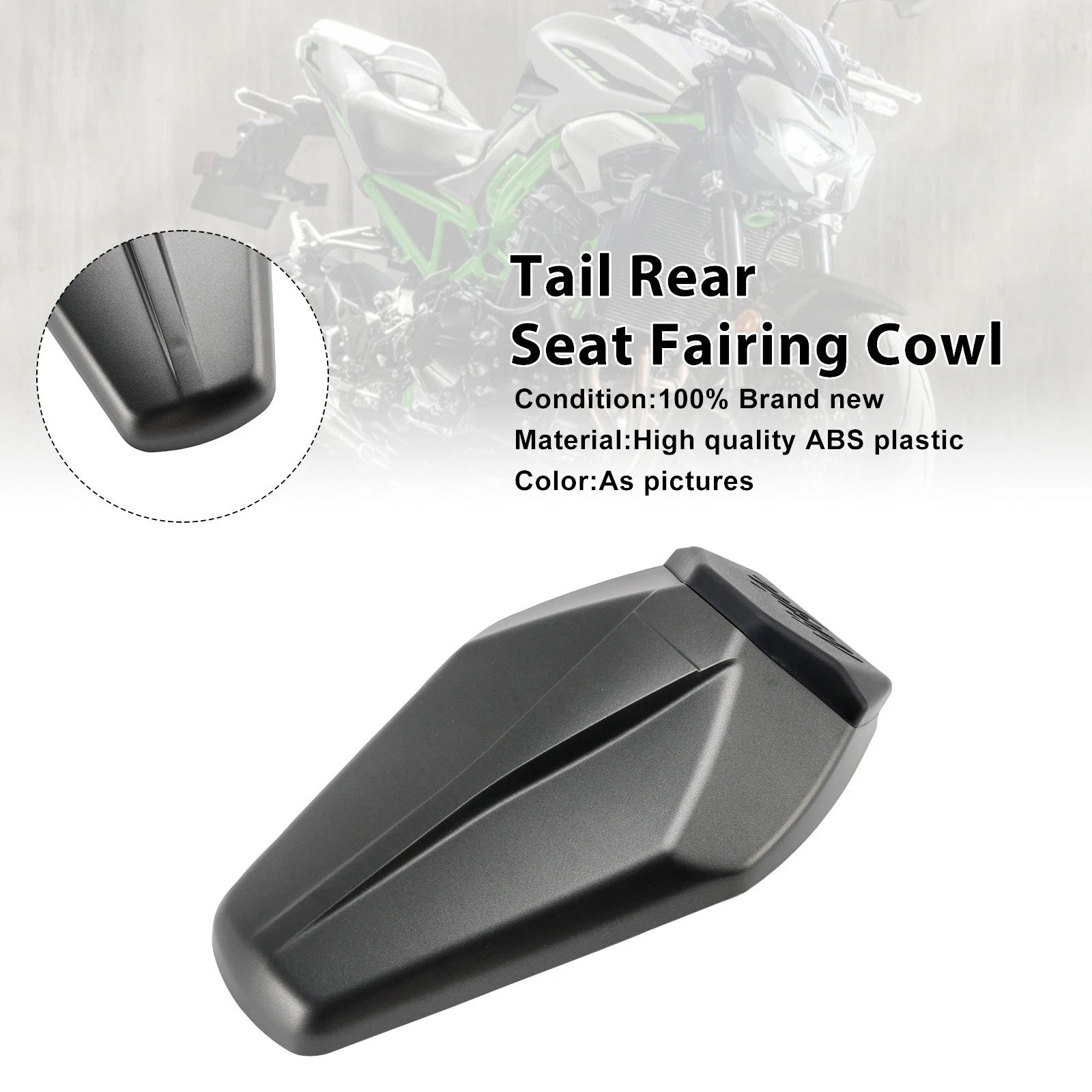 Tail Rear Seat Fairing Cowl for Kawasaki Z900 Z900SE (2025–2026) Matte Gray