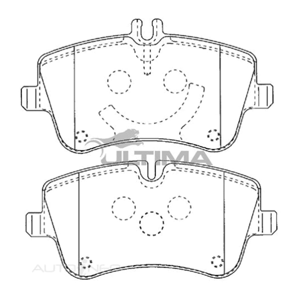 Front Disc Brake Pads Set for Mercedes-Benz C320 (2000–2005)