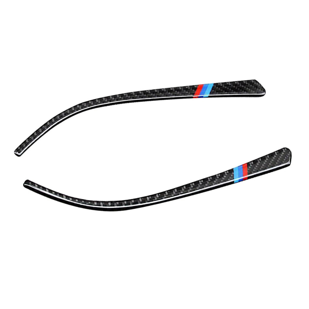 2X Carbon Fiber Side Mirror Stripe Trim for BMW F30/F34/F35 (2013–2018)