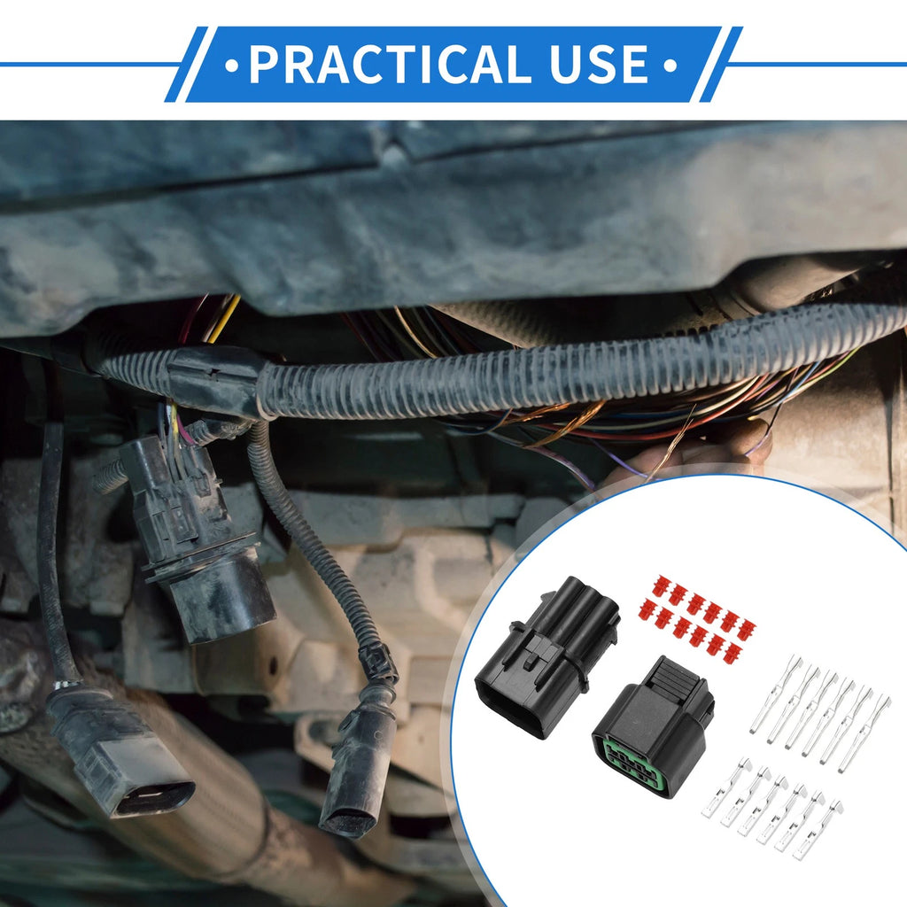 Headlight Socket Connector Plug 6 Pin for Hyundai Elantra and Kia (1 Set) (2000–2010)