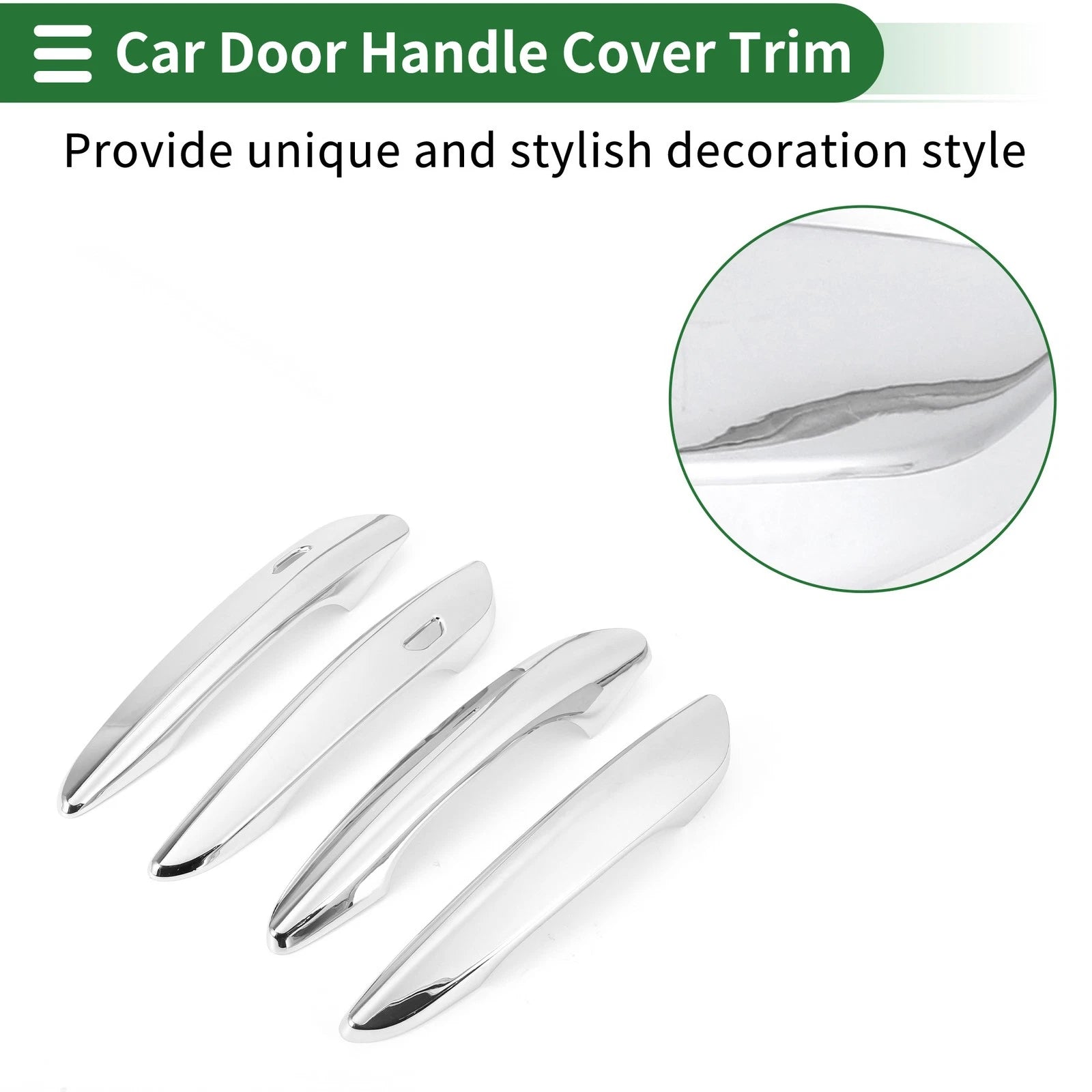 Door Handle Cover Trim Side for Mazda CX-30 Silver Tone (2020–2024)