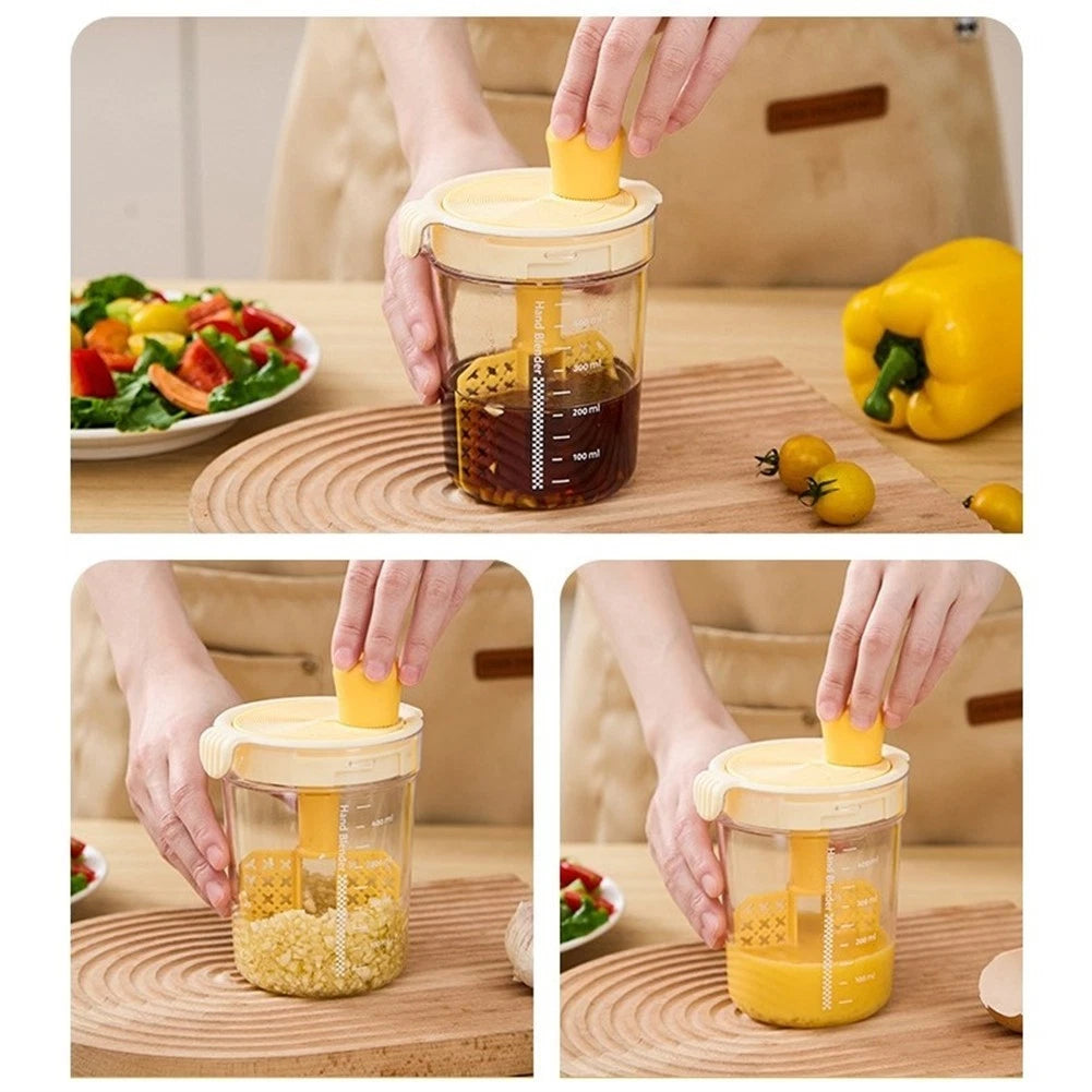 Handheld Sauce Mixer with Filter Holes for Smoother Mixtures