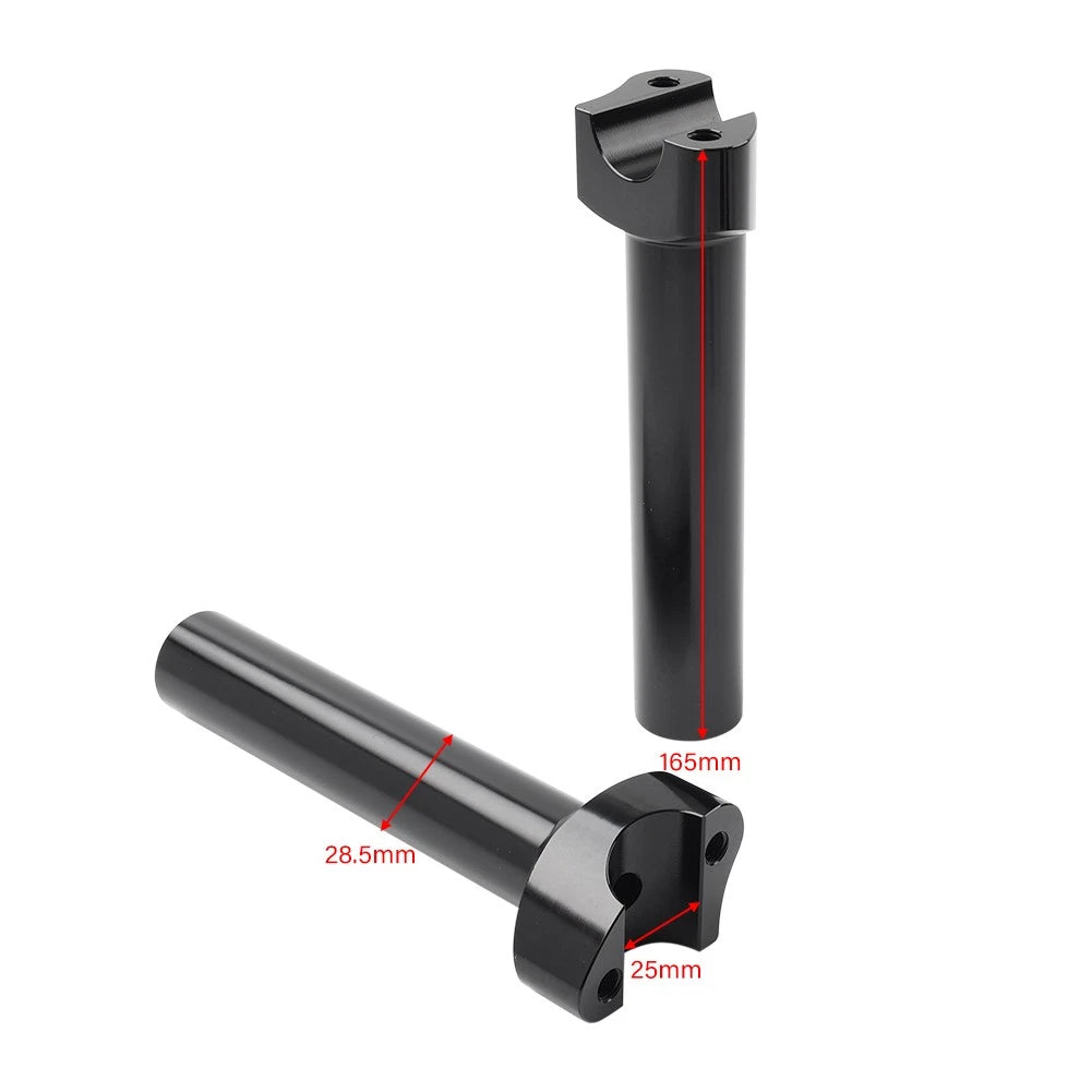2X 6.5" Straight Handlebar Risers for Harley Dyna Low Rider