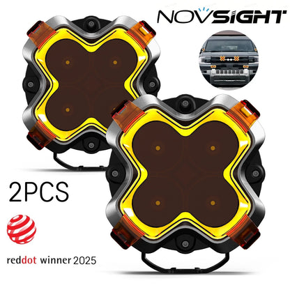 2X 6" LED Work Pods for Jeep Van SUV (Off Road Spot Flood Combo Beam)