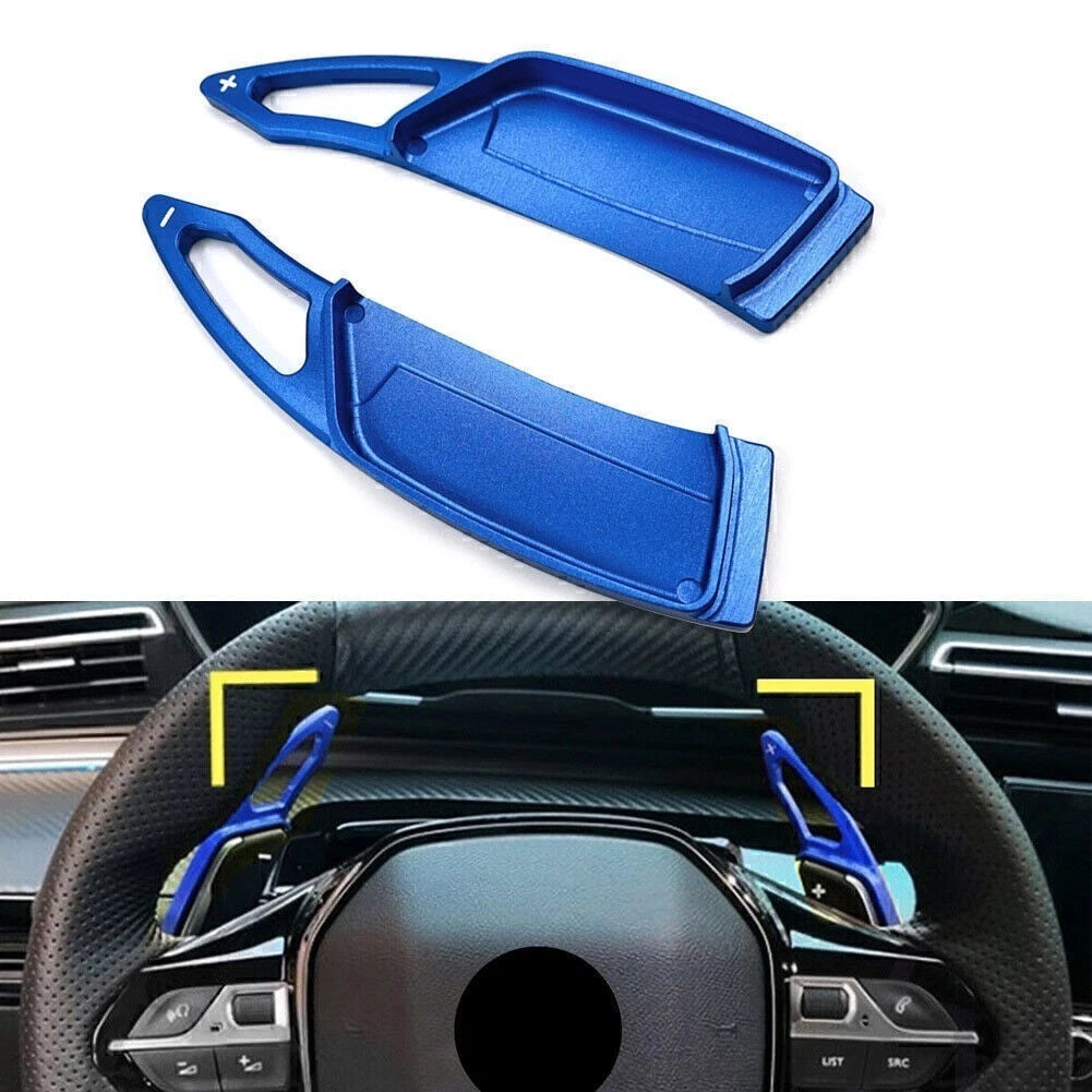 2X Steering Wheel Paddle Shifter Extensions for Peugeot 3008 5008 GT (2017–2022)