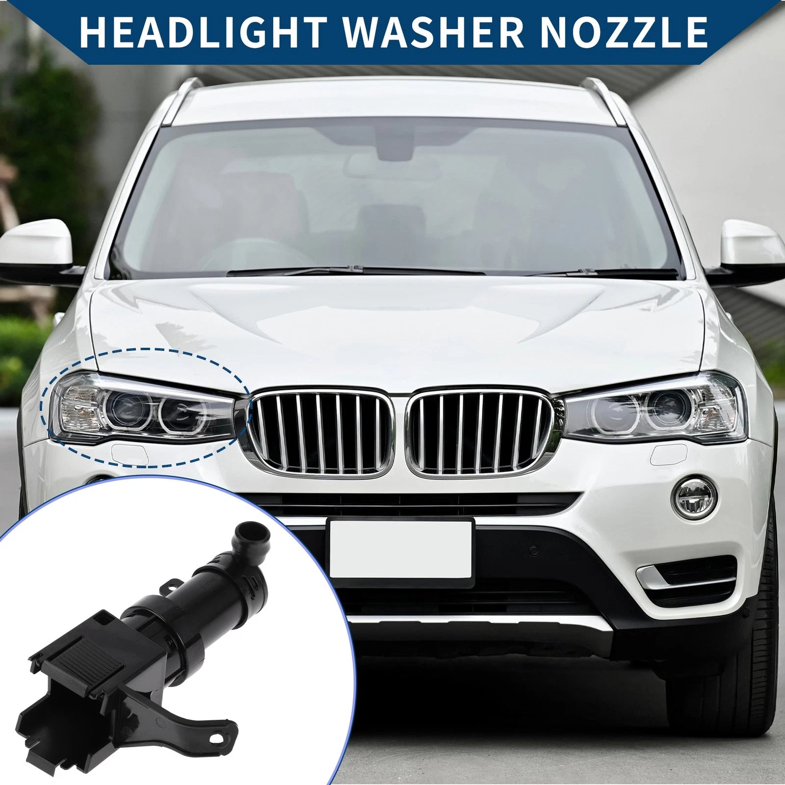 Front Passenger Side Headlight Washer Nozzle for Lexus LS430 (2004–2006)