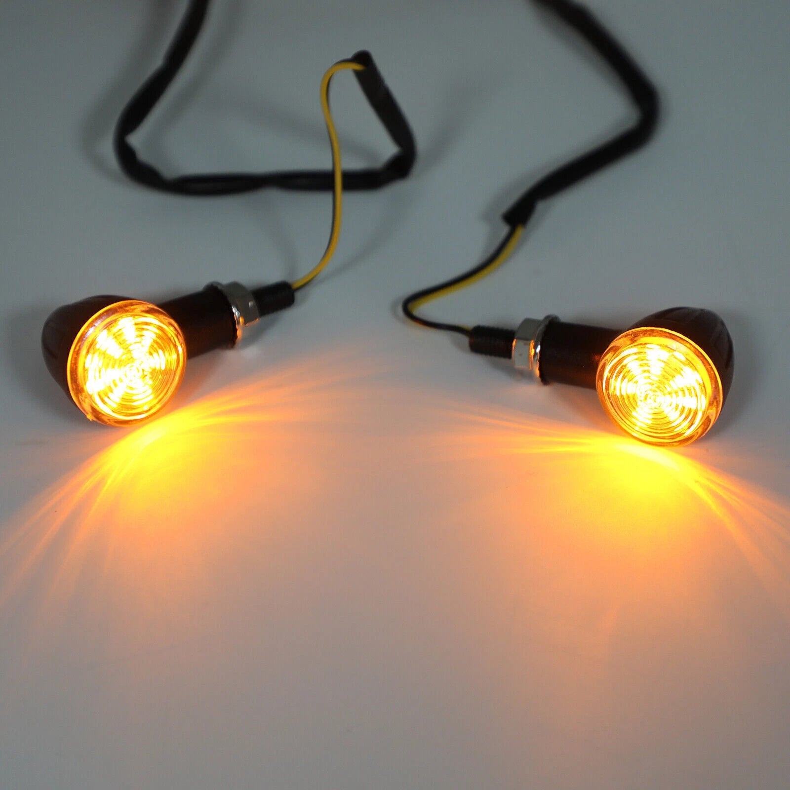 Universal Small Bullet Turn Signal Blinker Lights for Motorcycle (T9)