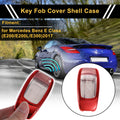 Red TPU Car Key Case for Mercedes Benz E Class (2017) 3 Buttons