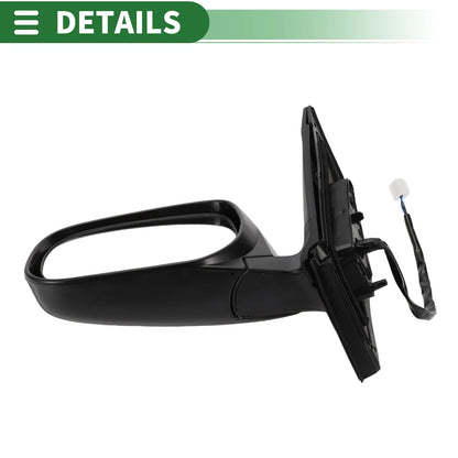 Left Side Door Mirror for Toyota RAV4 (2019–2023) Manual Folding Gloss Black