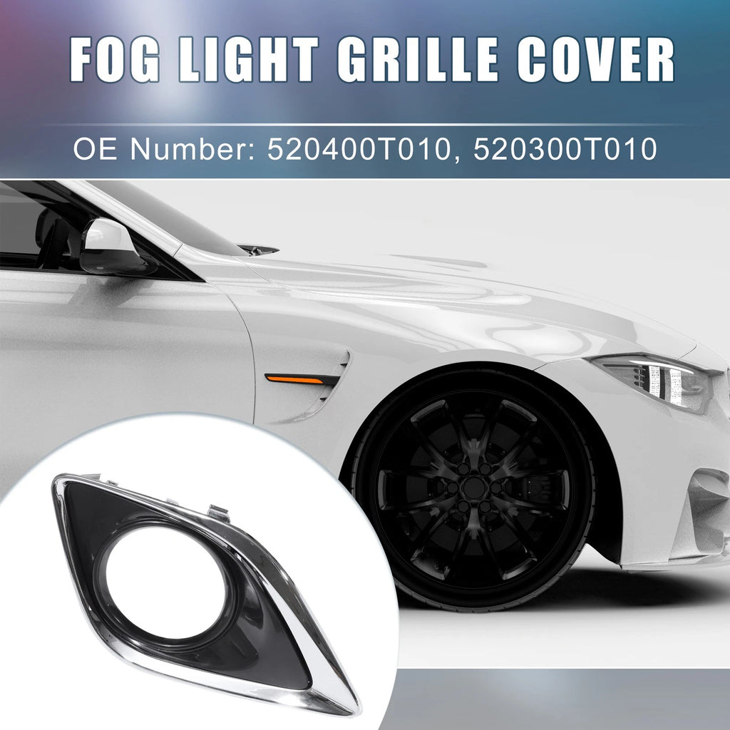 Fog Light Grille Cover Pair Left Right for Toyota Venza (2010–2017)