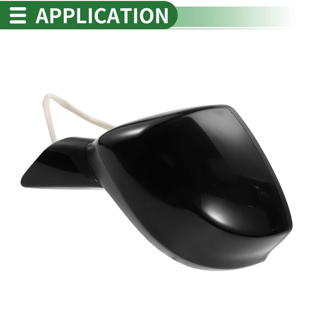 Left Door Mirror Replacement for Honda Civic 2012–2015 Manual Folding Gloss