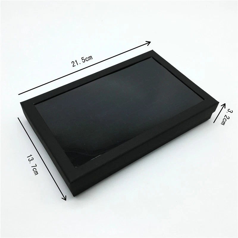 Jewelry Ring Organizer Case Tray Display Holder Velvet Storage Box