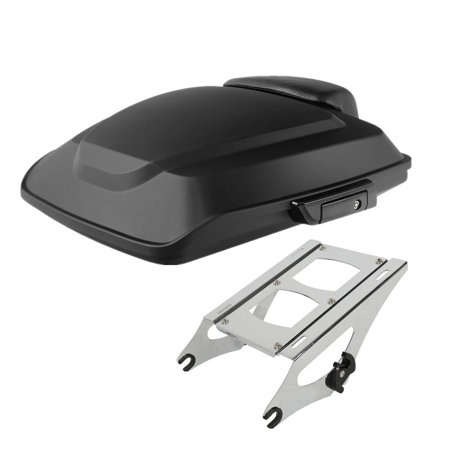 Matt Razor Trunk Backrest Pad Mount Rack for Harley Road Glide (2014–2023)