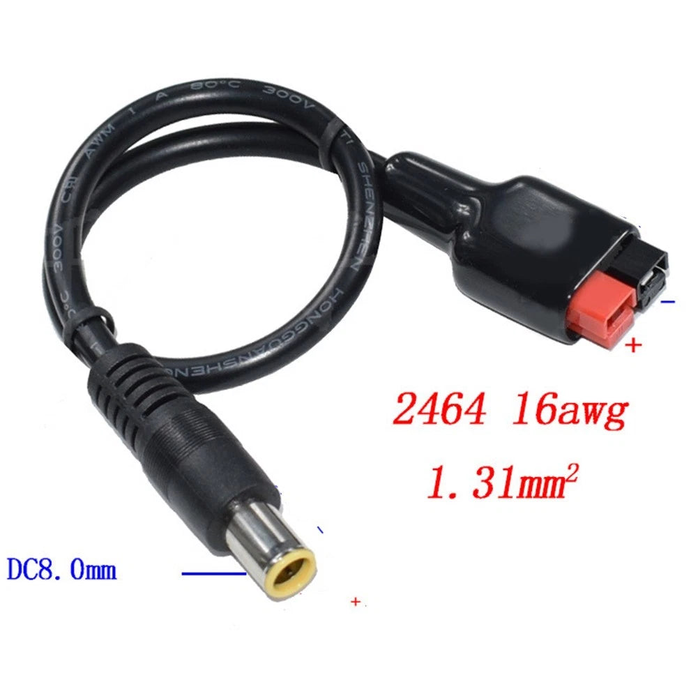 2X 16AWG Copper Wire Power Connector Cable for DC Applications (80mm)