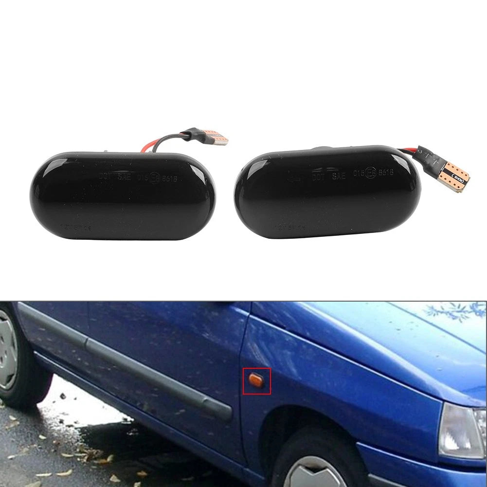Front Side Marker Lamp Turn Signal Lights for Renault Clio Twingo
