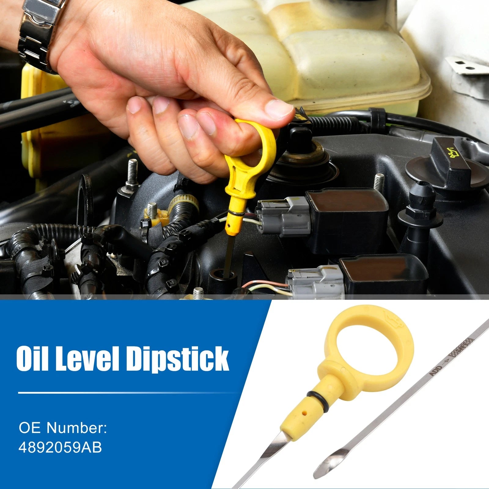 Engine Oil Level Indicator Dipstick Replacement for Chrysler 300 (2005–2022)