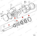 Water Pump Shaft Kit for Volvo Penta MD5A MD5B MD5C MD17 MD17C MD17D (21951422)