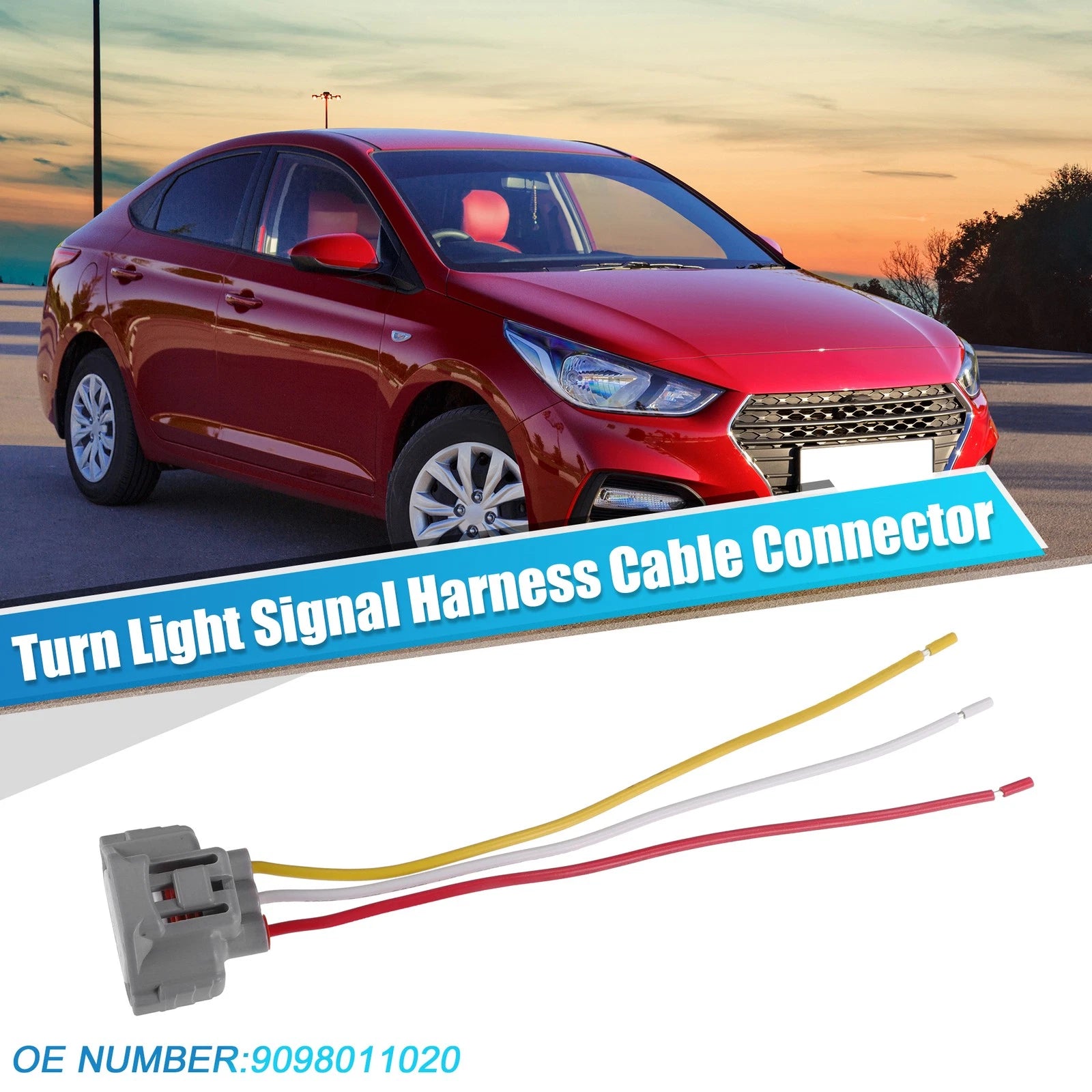 Turn Signal Harness Cable Connector for Toyota 3 Way Light (2005–2015)