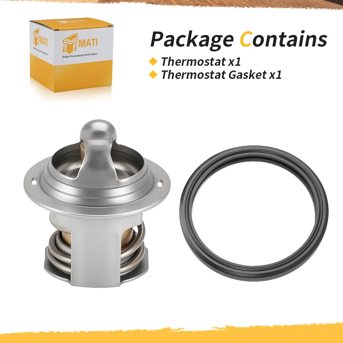 Thermostat for Suzuki Vinson QuadMaster QuadRunner 500 (2002–2007) 17670-08D10 17670-08D11