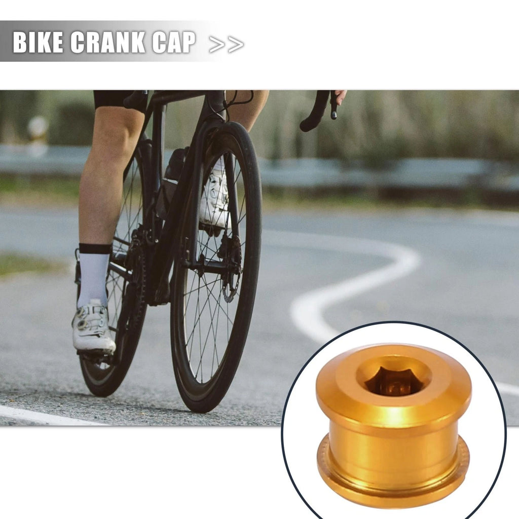 5PCS Chainring Nuts Gold Tone Replacement for Bike Road MTB (—)