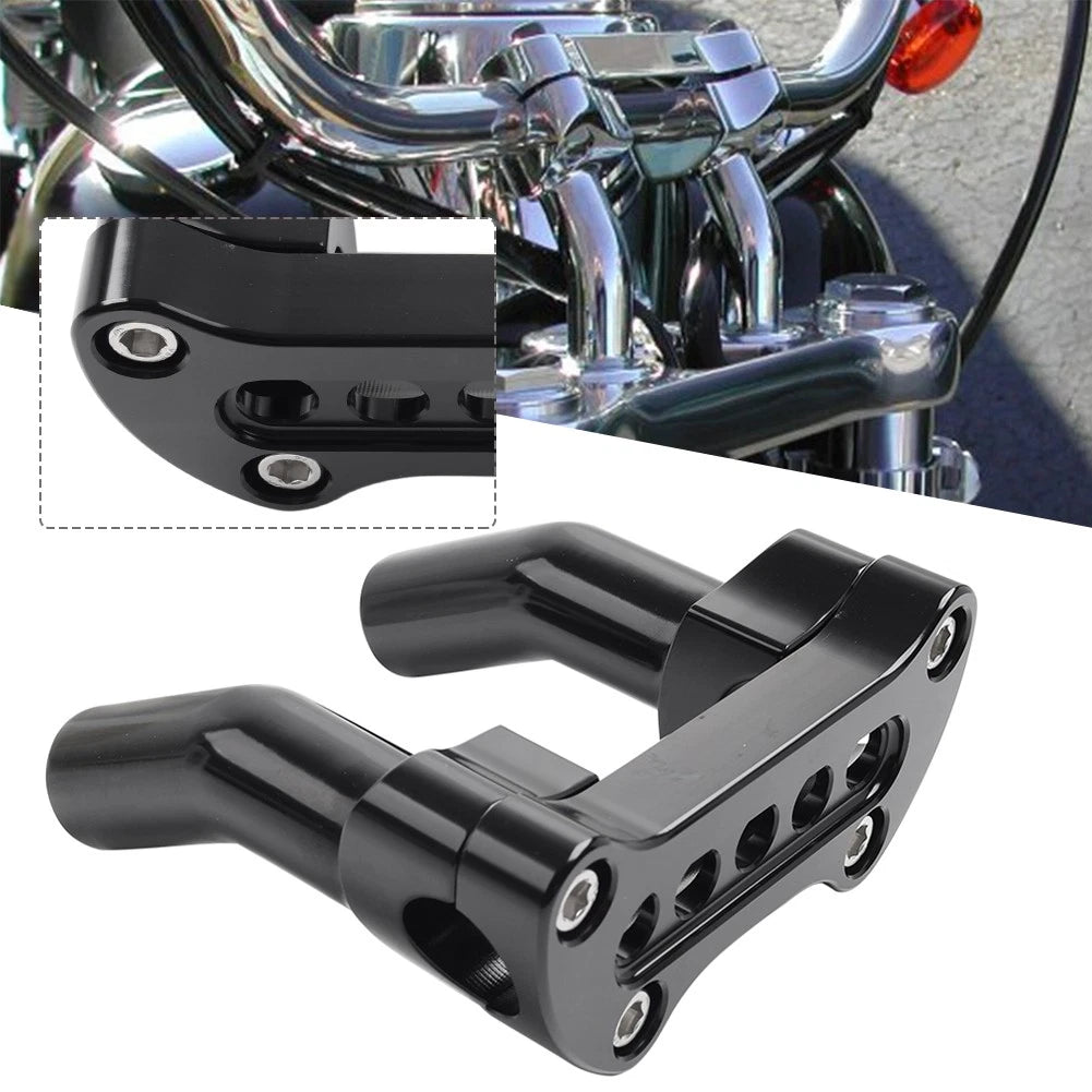 4" Tall Pullback Handlebar Riser 1" Clamp for Harley Dyna Super Glide
