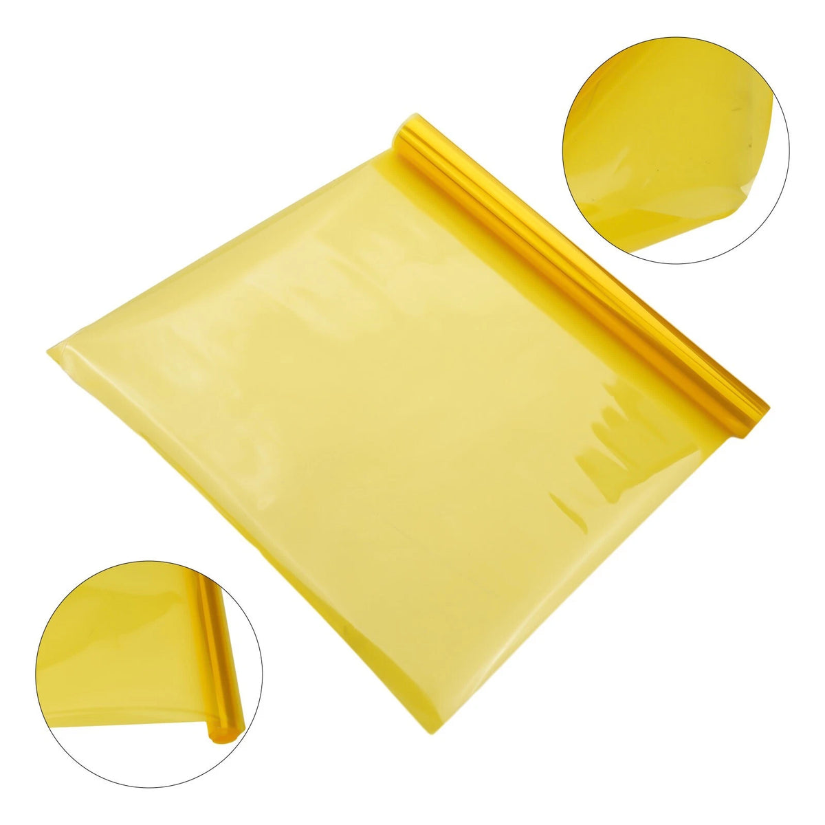 Yellow Vinyl Film for Vehicle Lights (Universal Fit)