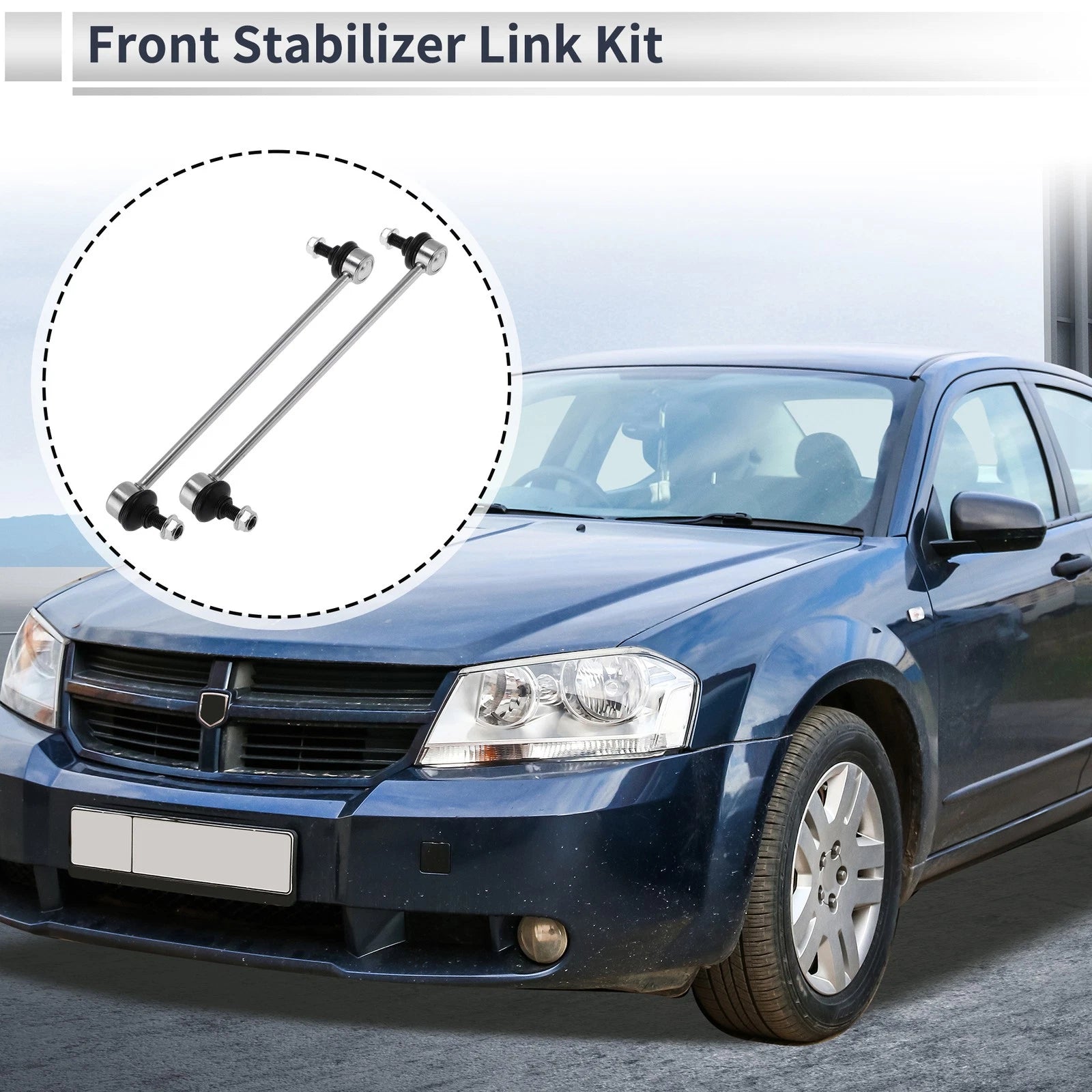 Front Stabilizer Bar Links Replacement No Bushing for Chrysler Sebring (2009–2010)