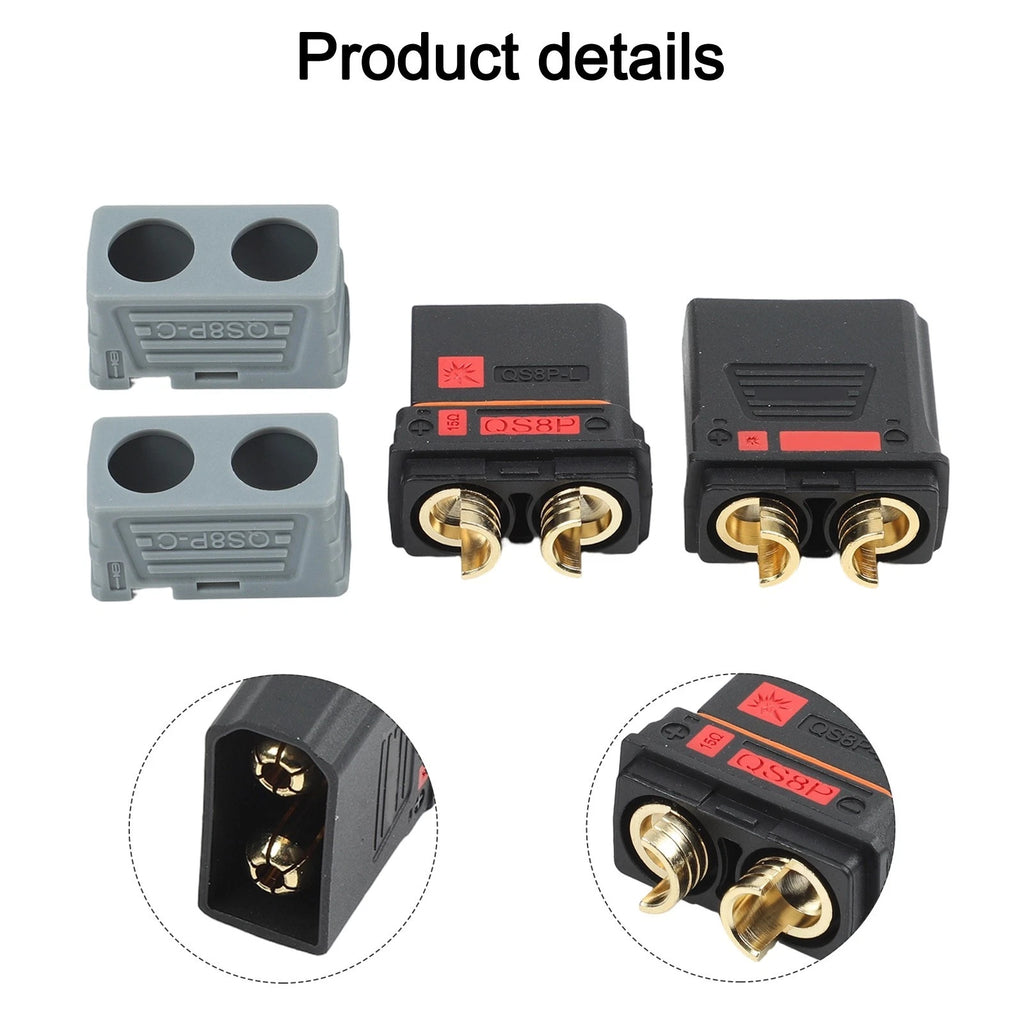 500V 110A QS8P L Connector with Dust Cover for Battery Modification