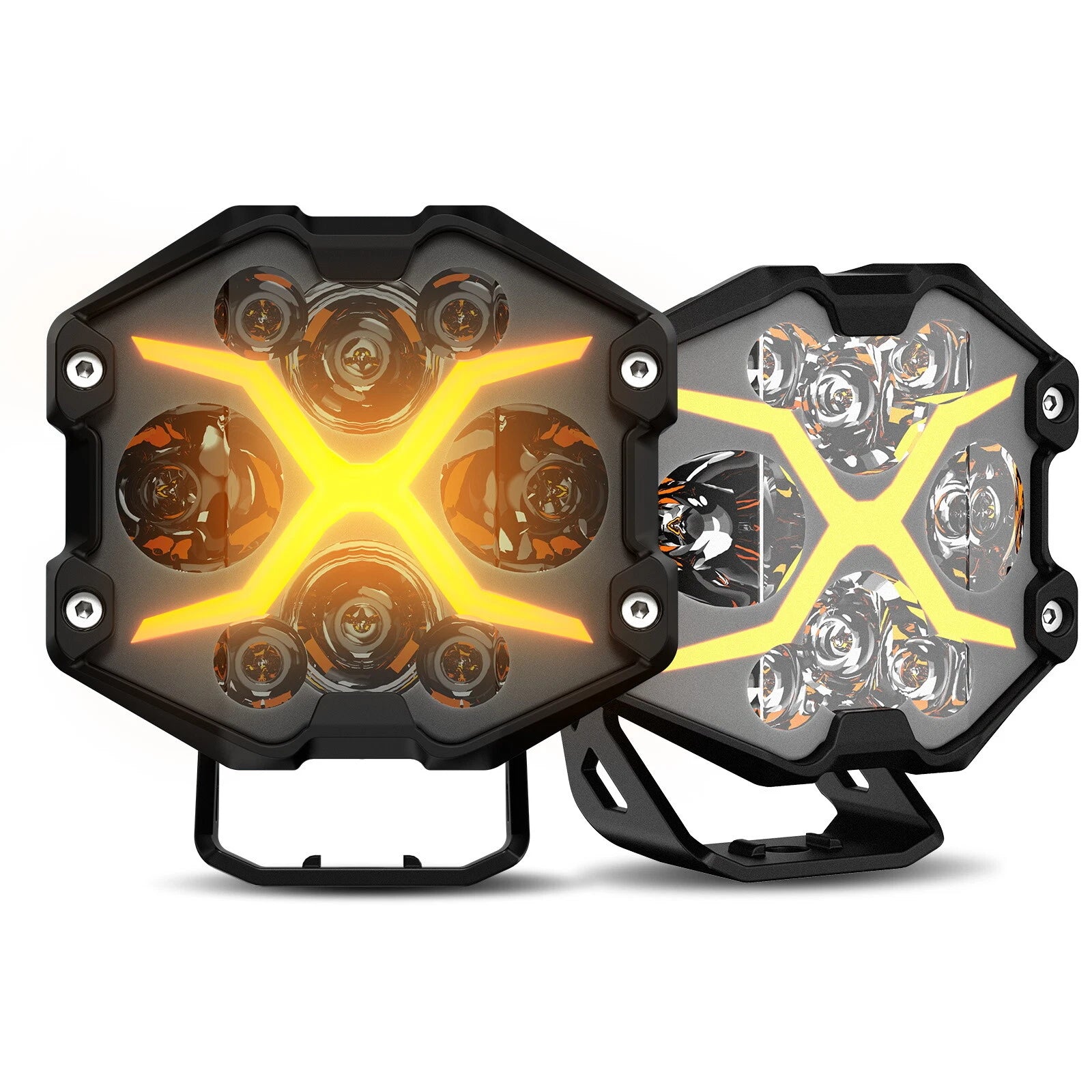 2X LED Pod Lights for Off Road Vehicles (6000LM)