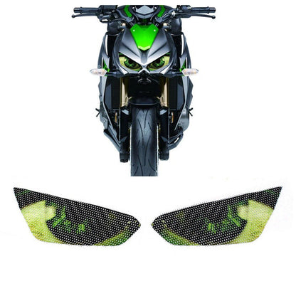 Headlight Protection Stickers for Kawasaki Z1000 (2014–2016) Green Eye