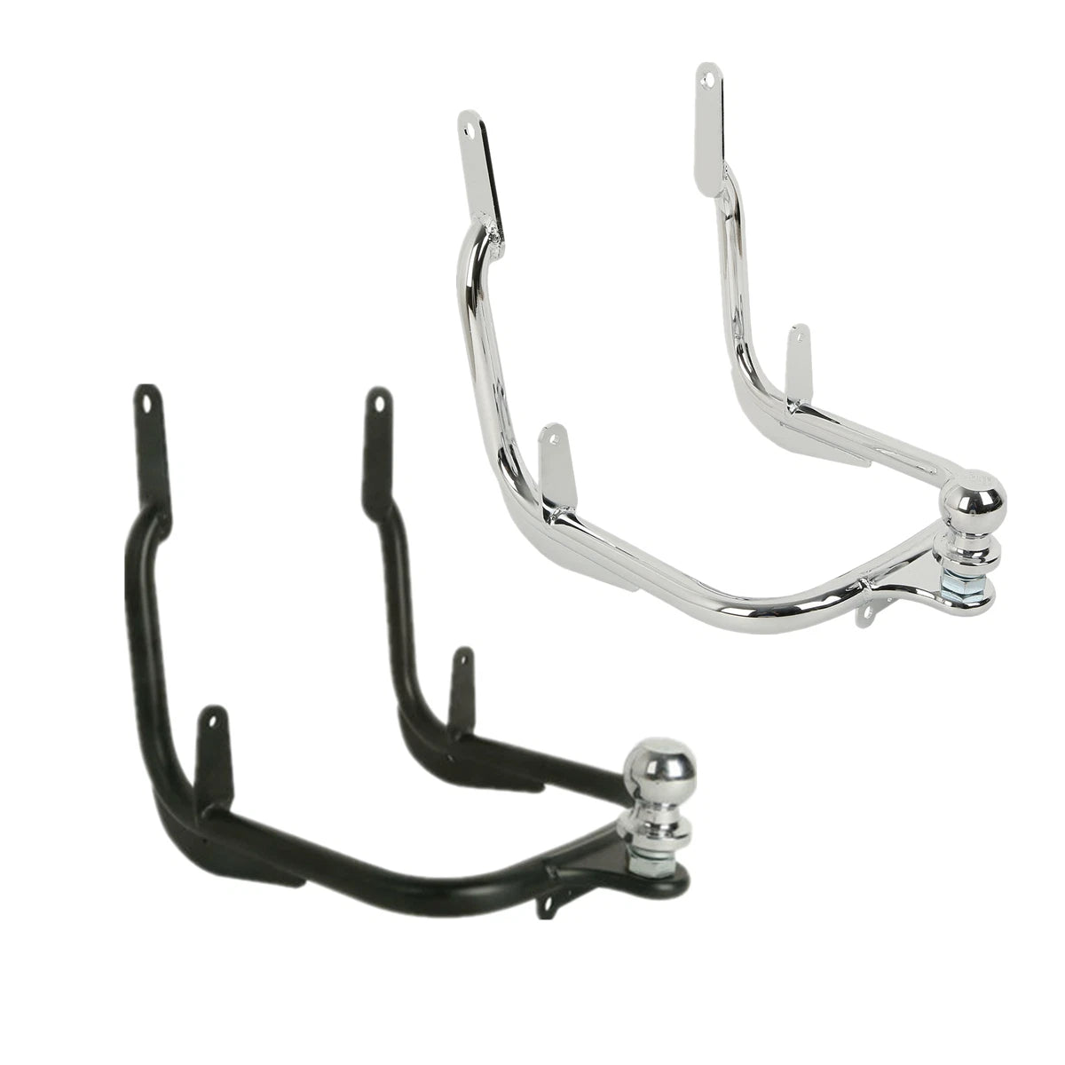Trailer Tow Hitch Receiver for Harley Electra Glide (Chrome/Black)