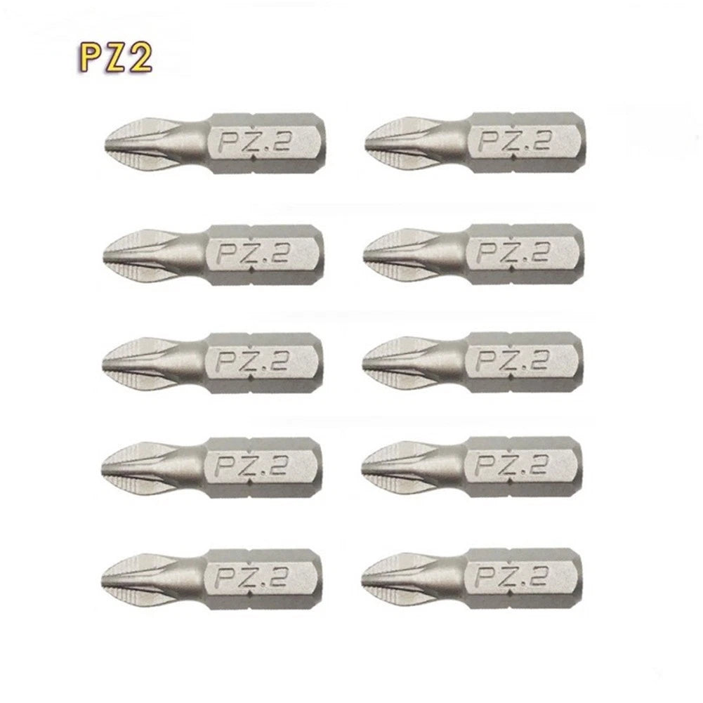 10x 25mm Magnetic Screwdriver Bits Hex Shank Anti-Slip