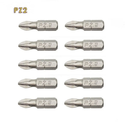 10x 25mm Magnetic Screwdriver Bits Hex Shank Anti-Slip