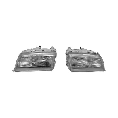 Headlight Set for Mercedes C-Class W202 (1994–1996) Gray ABS Construction