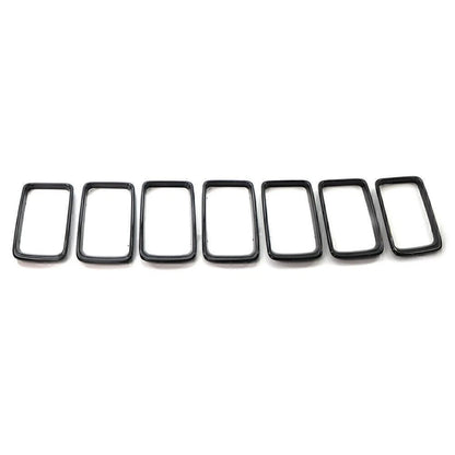 7X Gloss Black Front Grille Trim for Jeep Grand Cherokee (2014–2016)