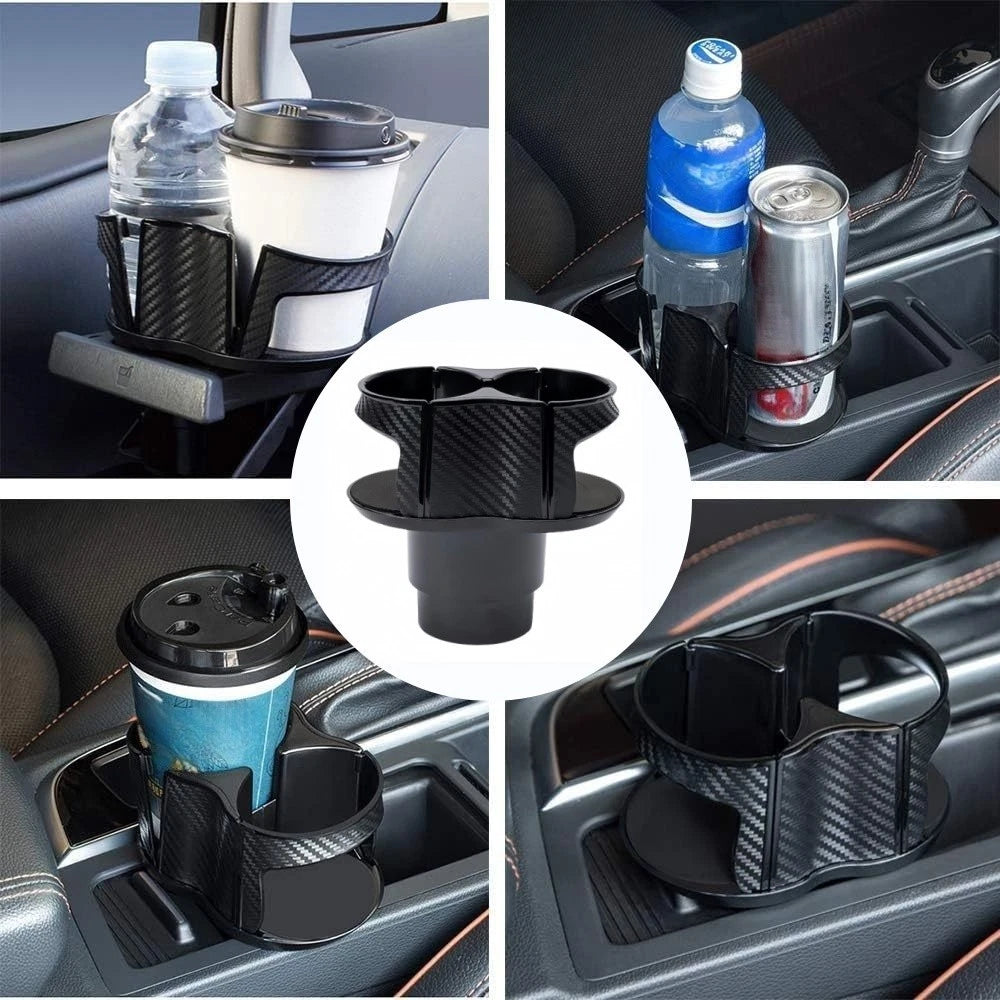 2 in 1 Expandable Car Cup Holder for Secure Drink Hold