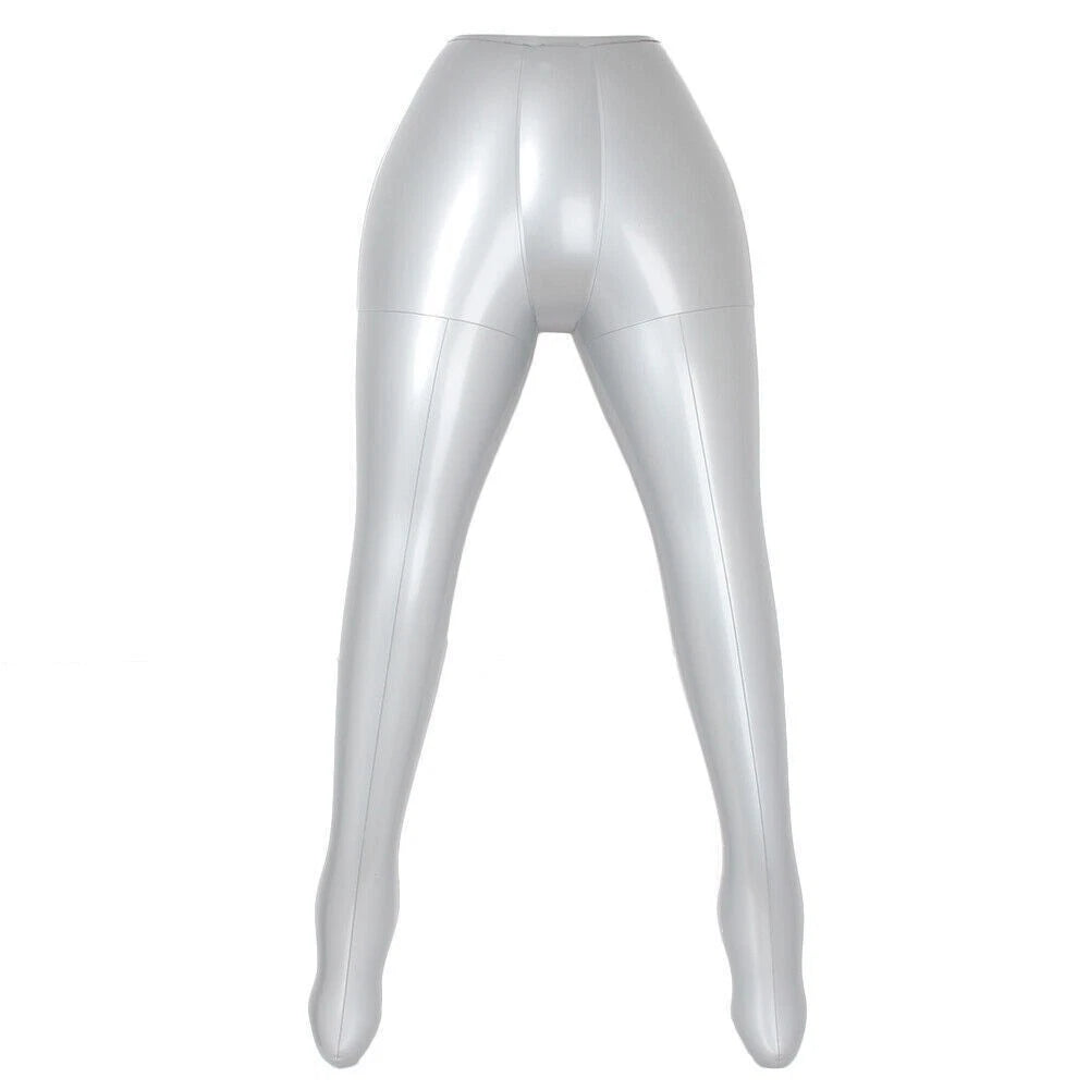 Inflatable Female Leg Mannequin Model - Silver