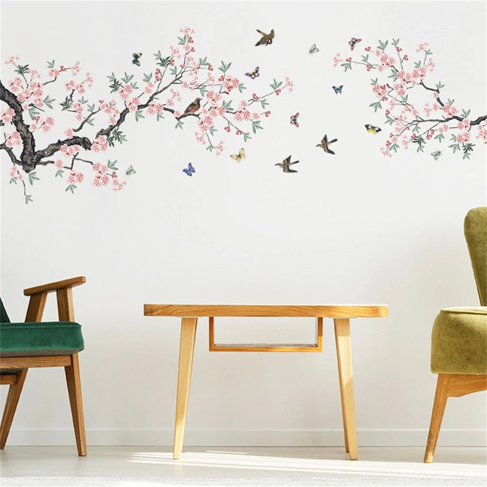 Wall Birds Tree Stickers Decal for Home Art Room Decor