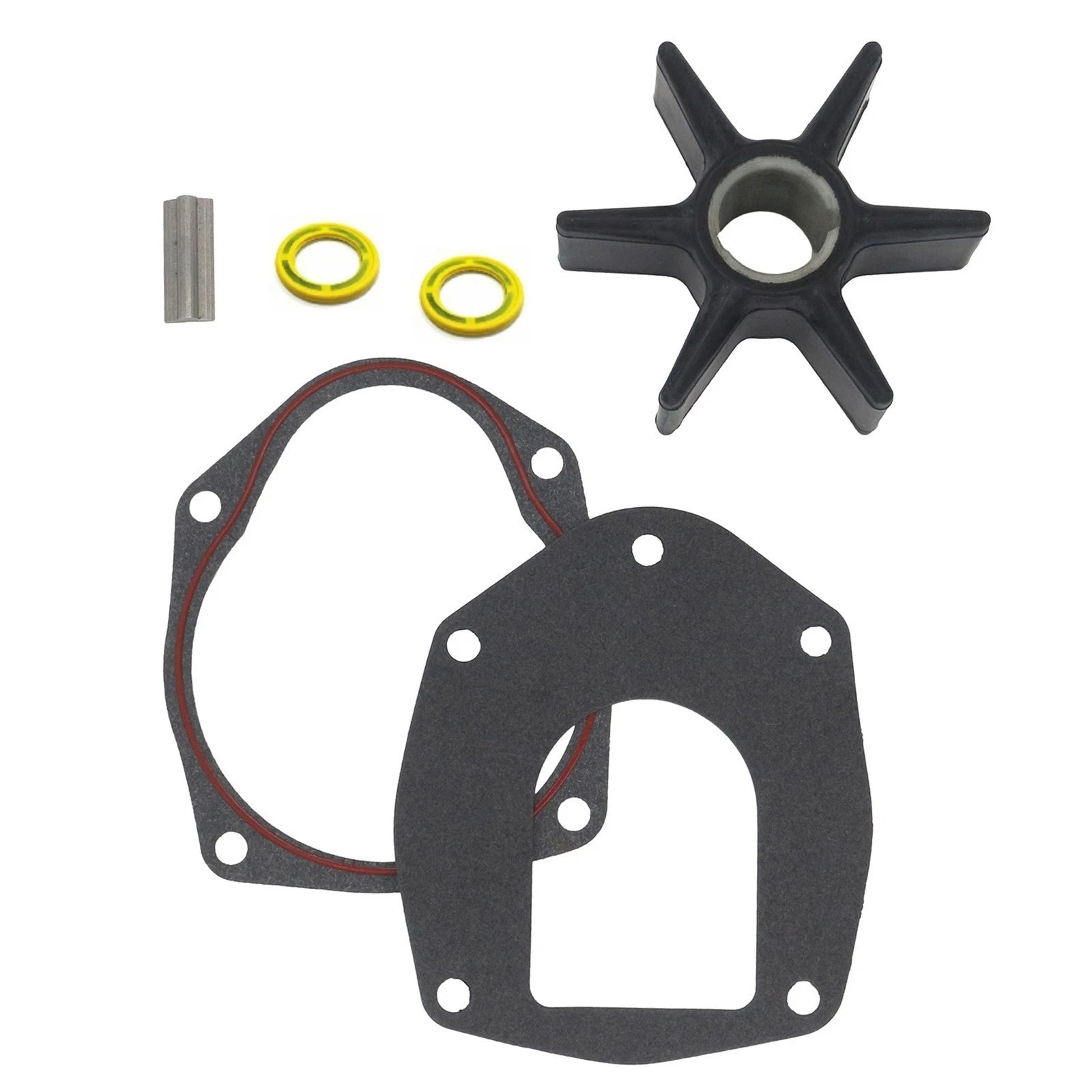 Outboard Water Pump Impeller & 27-8172771 Gasket for Mercury Mariner