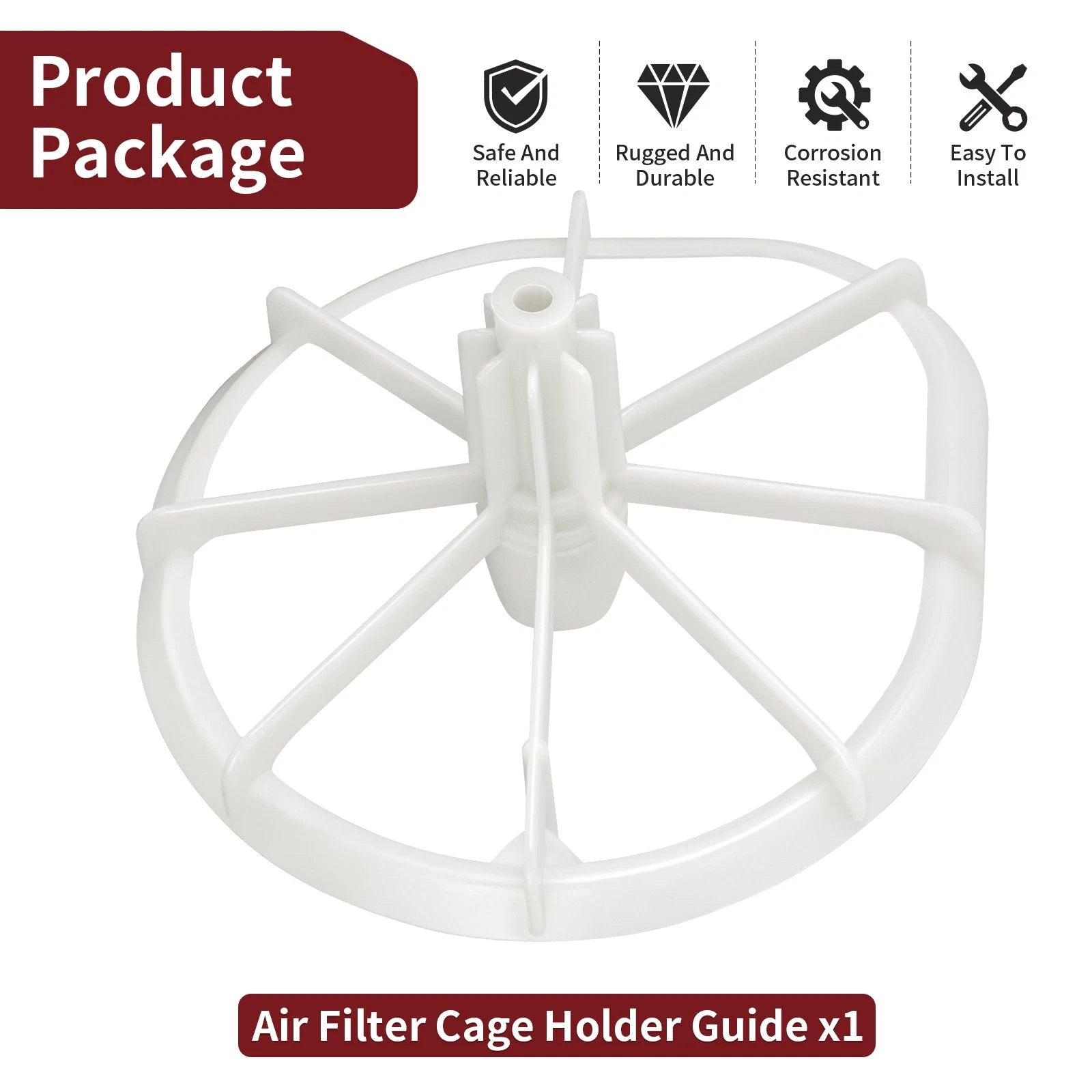 Air Filter Cage Holder Guide 3JD-14458-01-00 for Yamaha YZ125X (2020–2022), YZ125 (1989–2021)