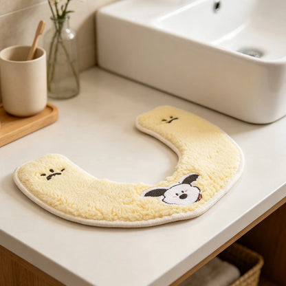 Soft Plush Thickened Toilet Seat Cover for Universal Fit (Washable)