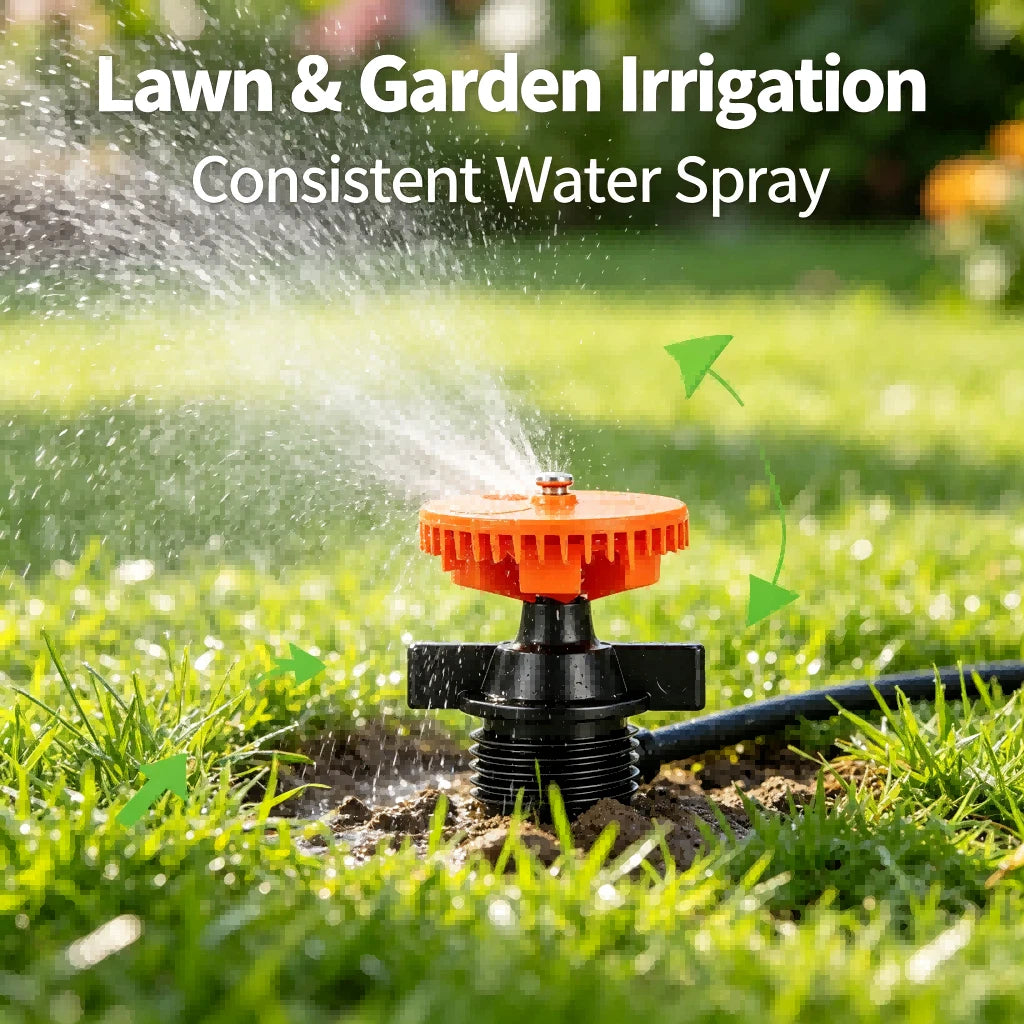 Automatic Rotating Sprinkler Nozzle for Lawn Garden (No Part Numbers)